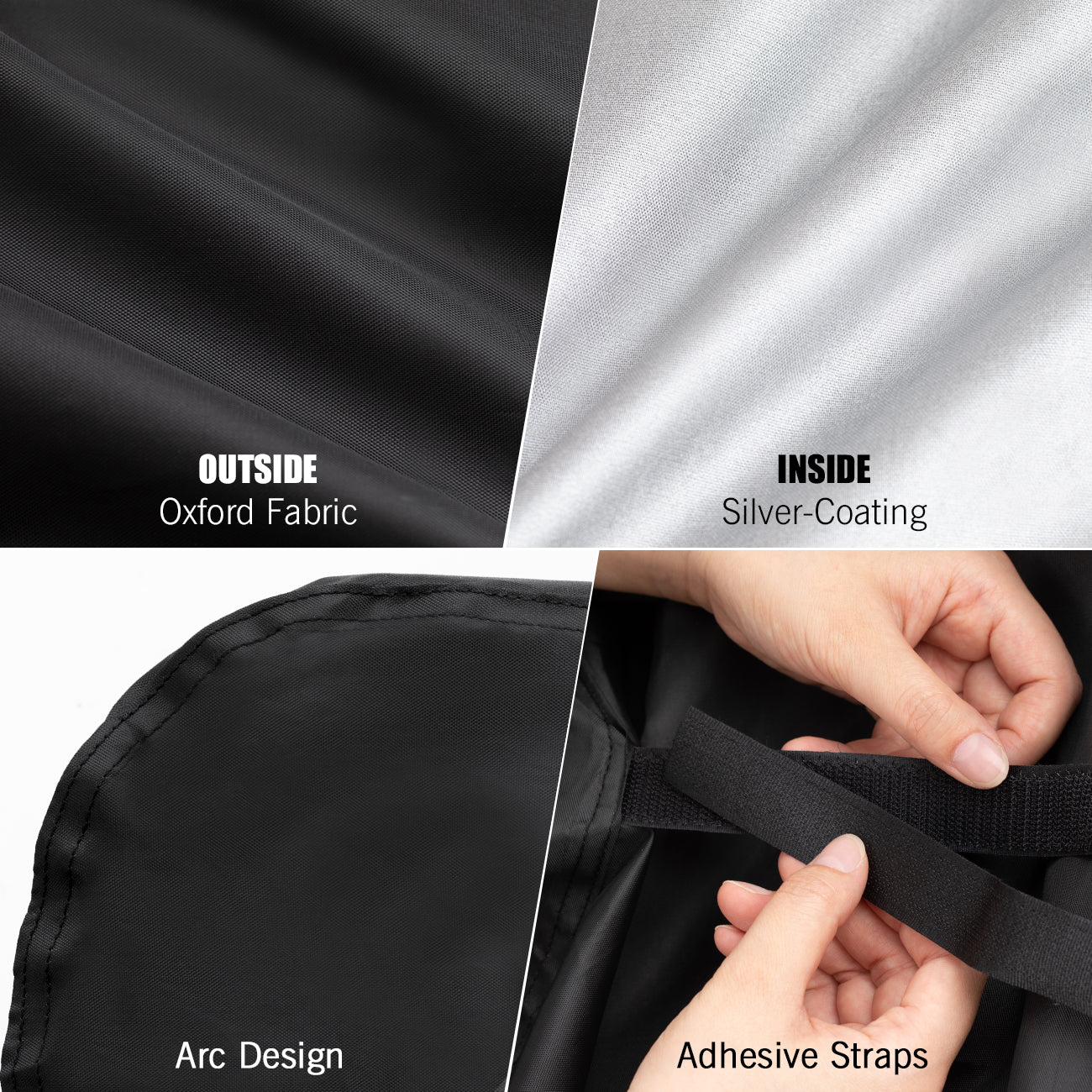 Velway Barbecue Cover, Gas Grill Cover, Protective Cover, Rain Proof, Dustproof Tarpaulin Grill Protection 76 x 66 x 110 cm FT0315