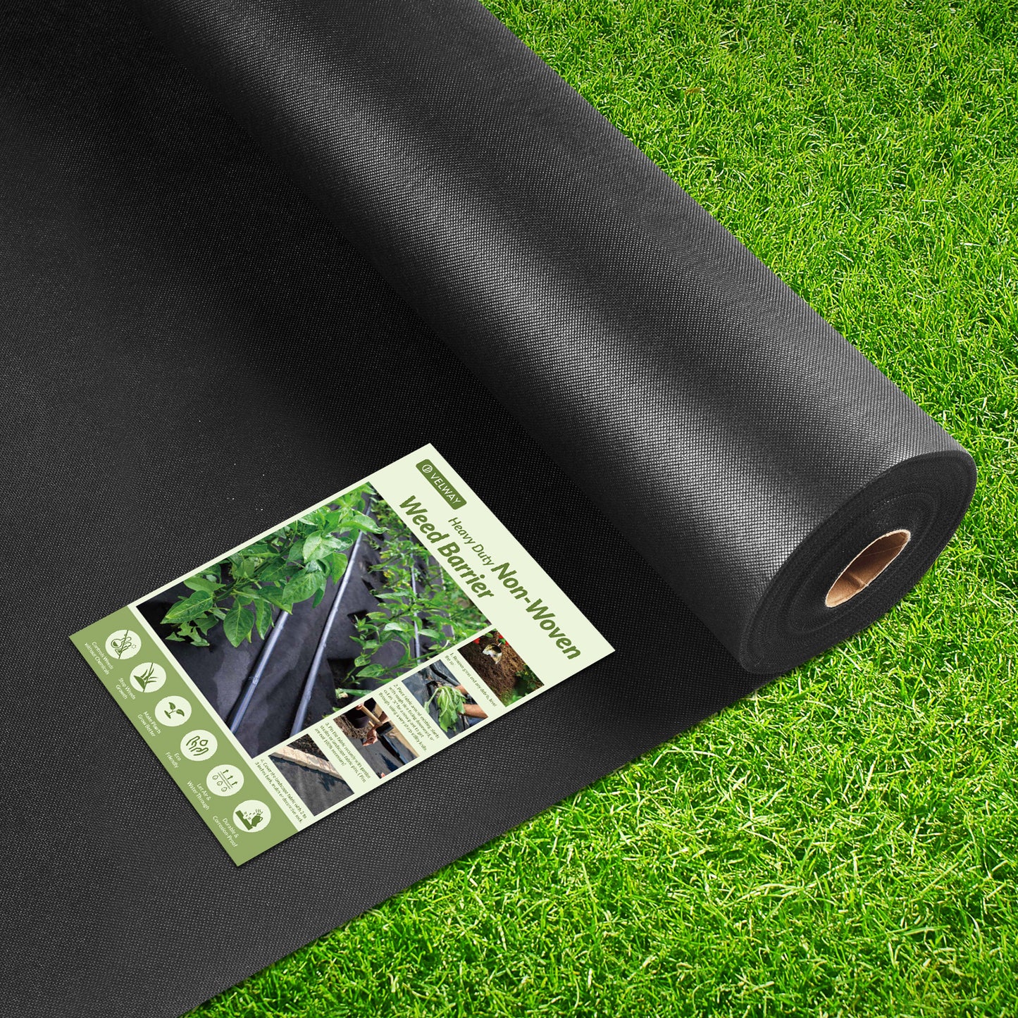 Velway  Non Woven Weed Barrier Landscape Fabric