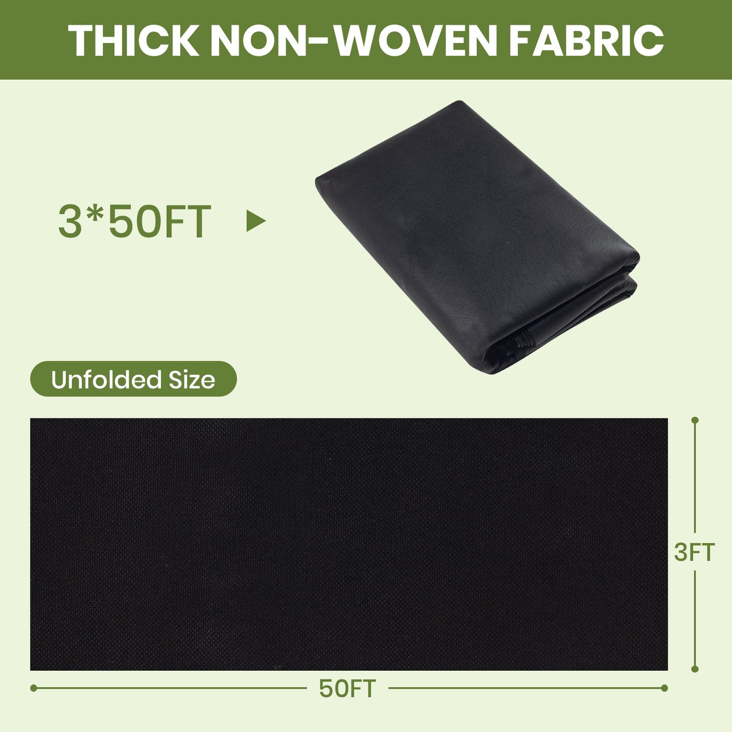 Velway  Non Woven Weed Barrier Landscape Fabric