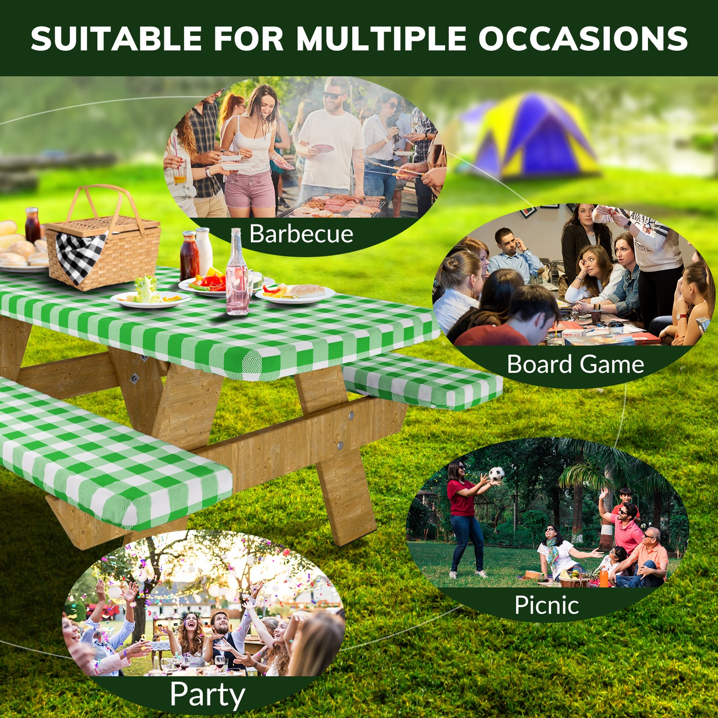 Velway Picnic Table Cover & Bench Covers