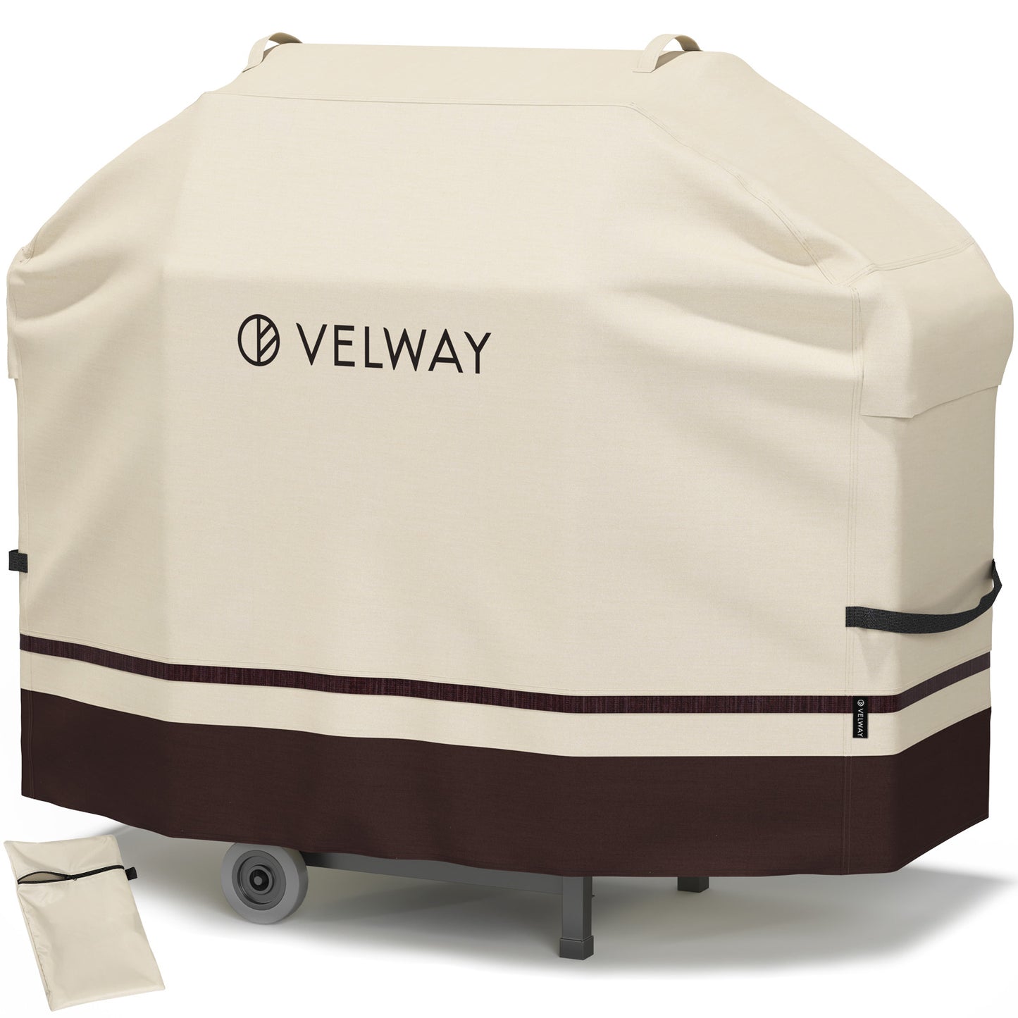 Velway Grill Cover Waterproof BBQ Cover with Air Vents & Handles 57inches FT0382/ FT0460