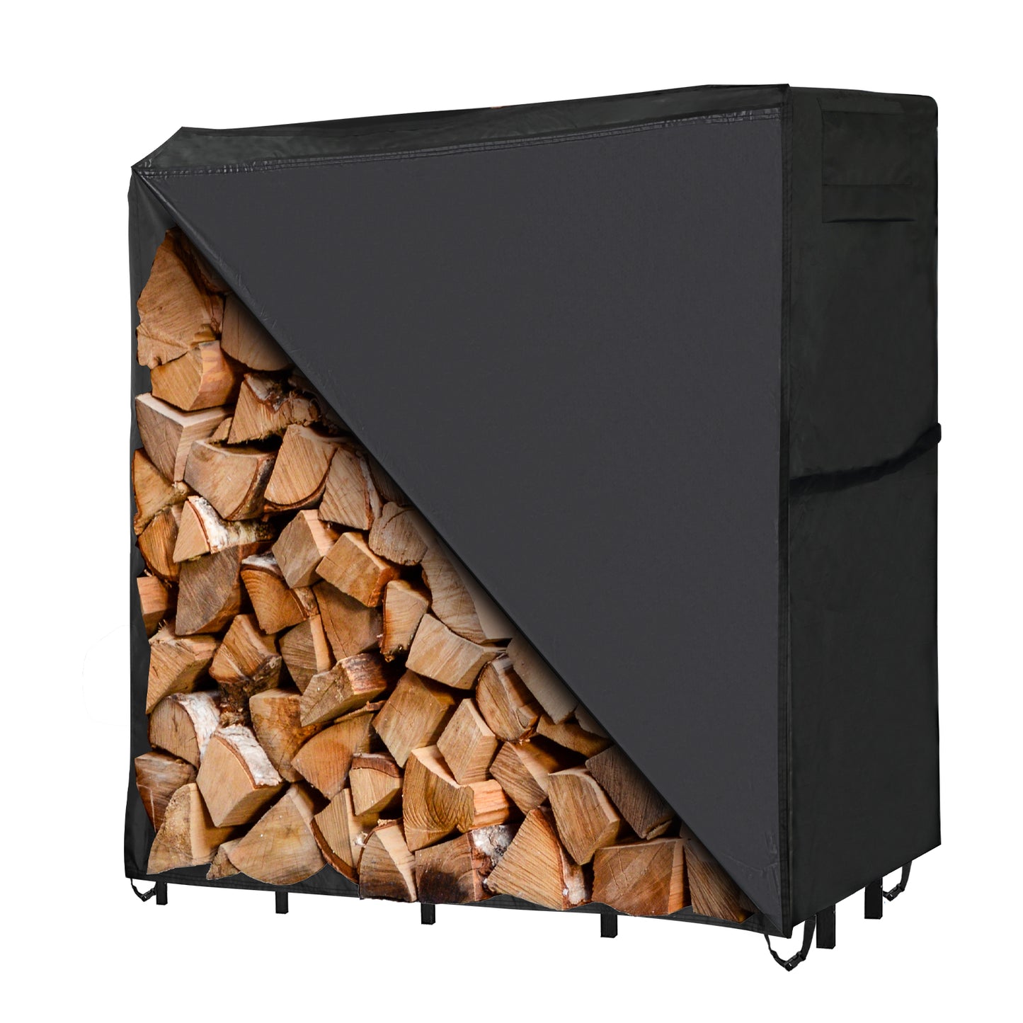 Velway Waterproof Firewood Rack Cover 4 Feet (Log Rack not Included) FT0458