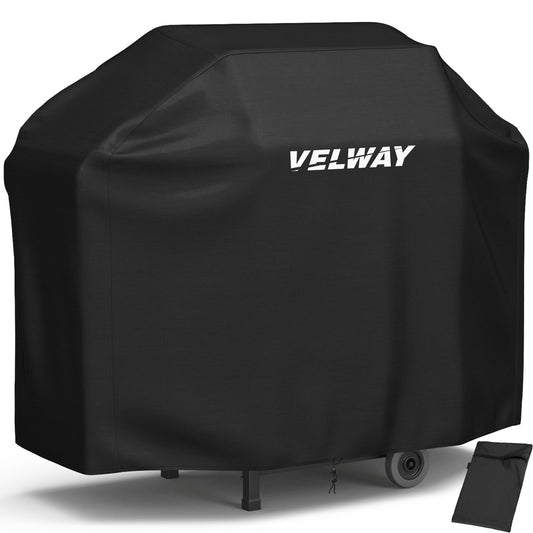 Velway Barbecue Cover Waterproof Grill Cover Heavy Duty 210D Oxford 147x61x117cm FT0301