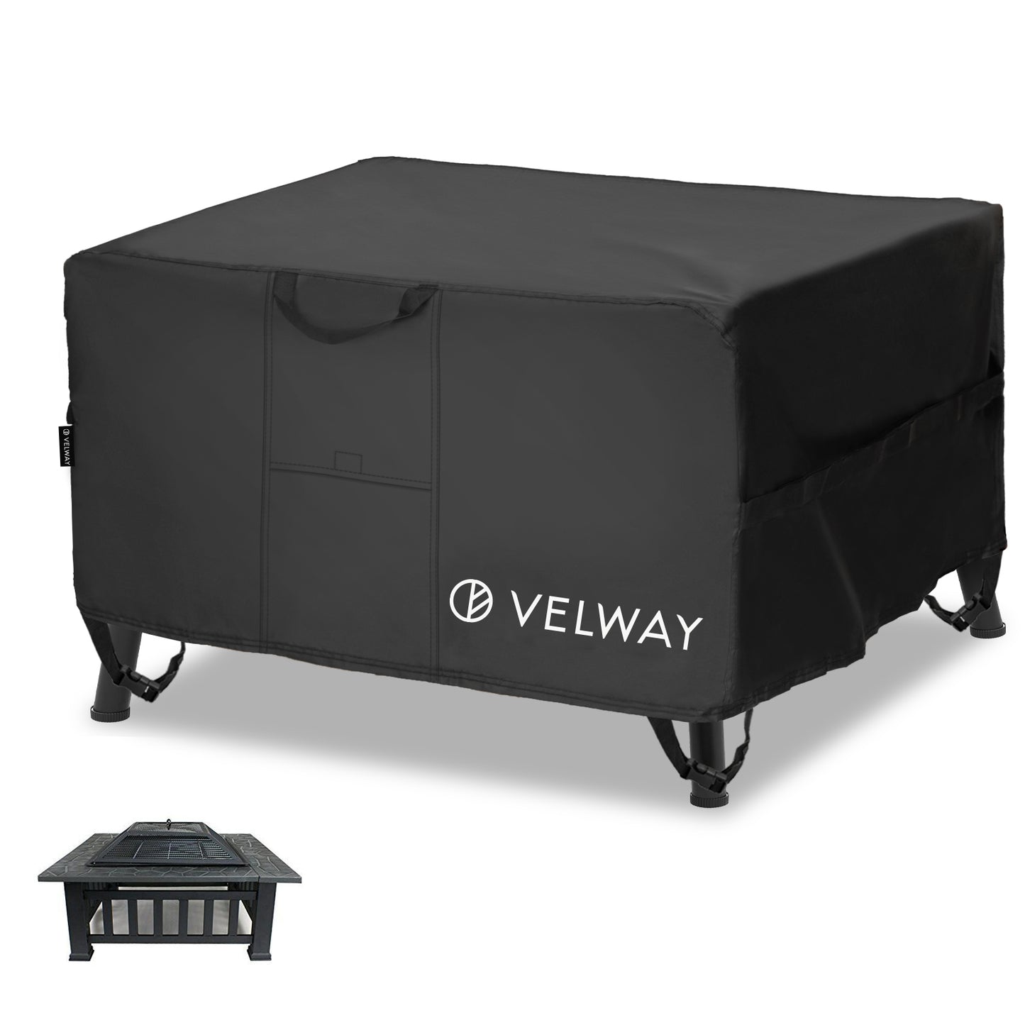 Velway Patio Firepit Table Covers Fits up to 32 inch Fire Pit FT0411