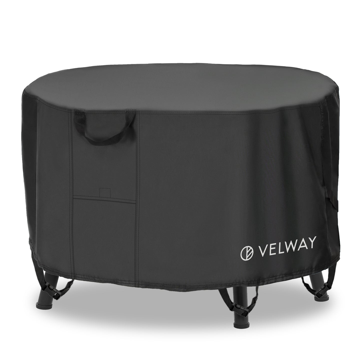 Velway Fire Pit Cover Round Waterproof Outdoor Fits up to 32 inch Round Fire Pit FT0413